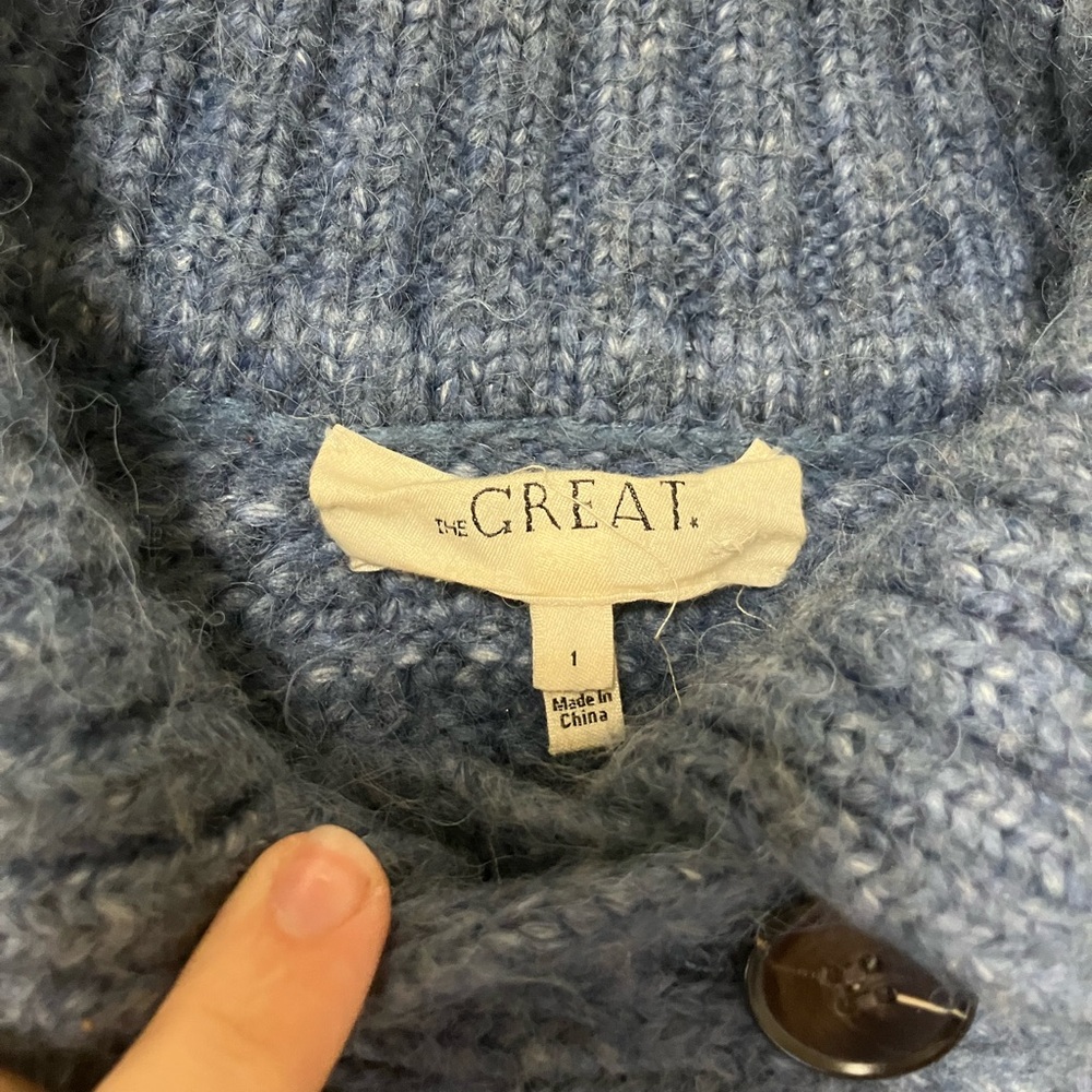 THE GREAT. Button Down Collared Sweater EUC - image 3